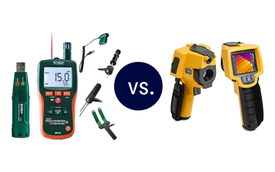 Moisture Probe Test vs Thermal Imaging